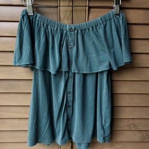 AE Off the Shoulder Ruffle Top